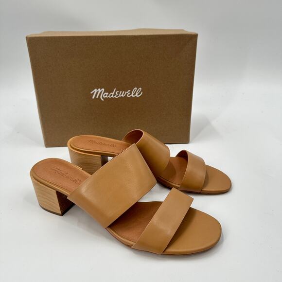 MADEWELL New in Box Keira Mule Sandal in Vintage Beige Leather // 12 - Picture 4 of 13